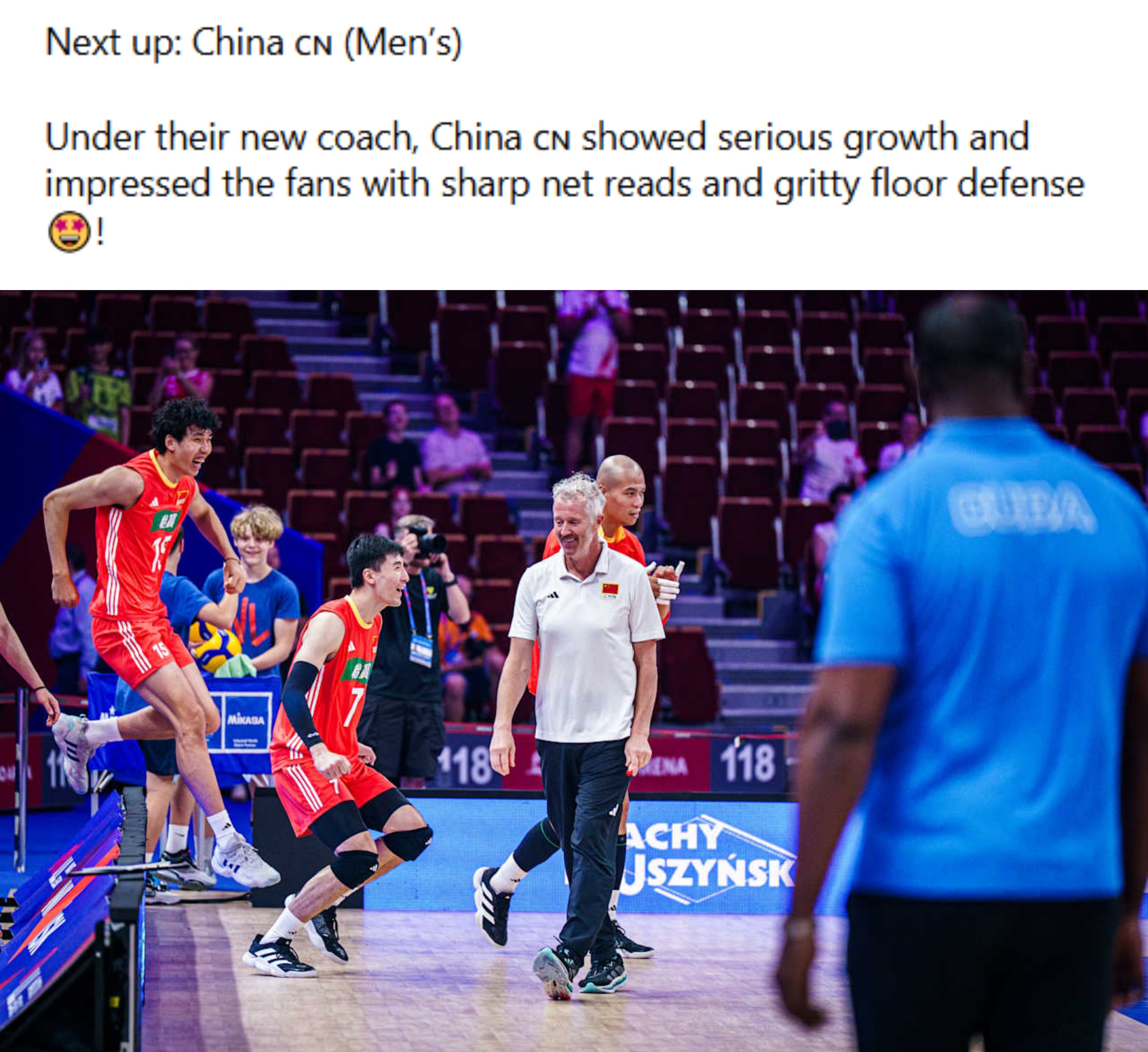 中国男排好消息 被国际排联点赞 五大精彩瞬间登榜