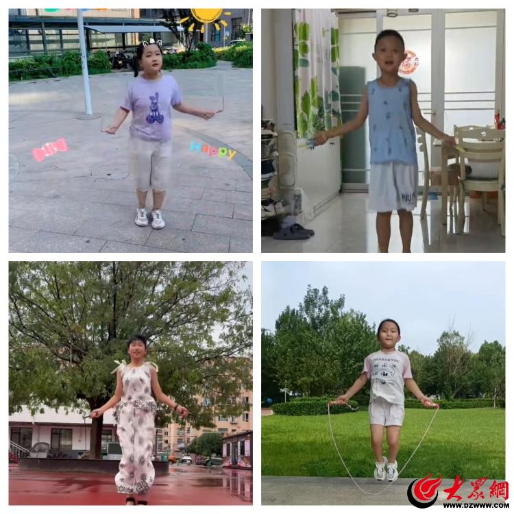 潍坊潍城芙蓉小学：暑期跳绳打卡诠释 “夏练三伏”
