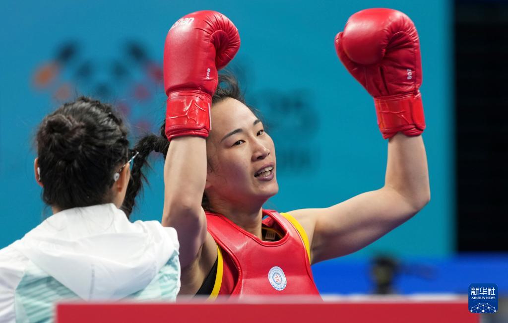 成都世运会丨武术——女子散打60公斤级：中国选手李志勤晋级决赛