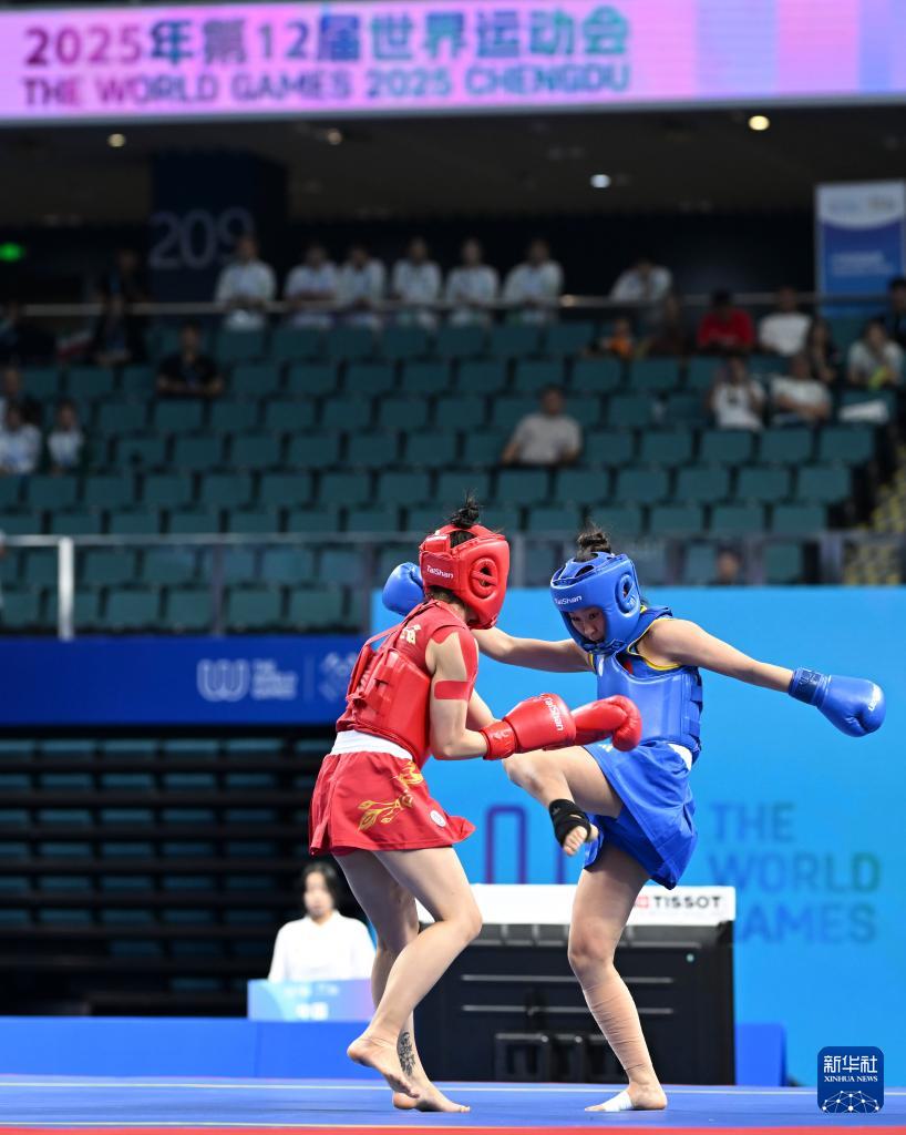 成都世运会丨武术——女子散打52公斤级：中国选手陈梦粤晋级决赛