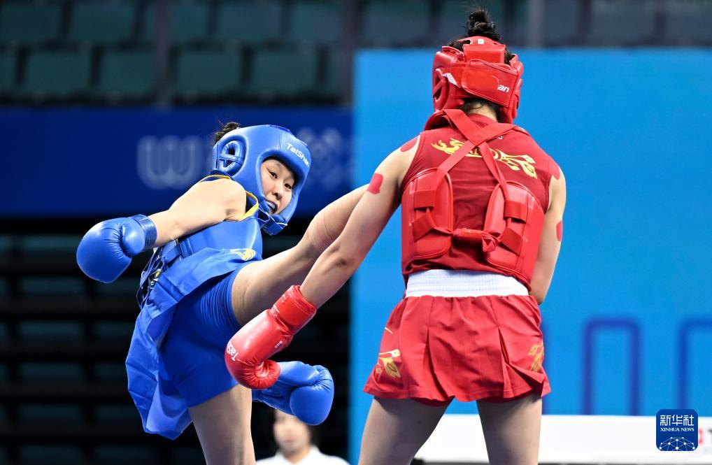 成都世运会丨武术——女子散打52公斤级：中国选手陈梦粤晋级决赛