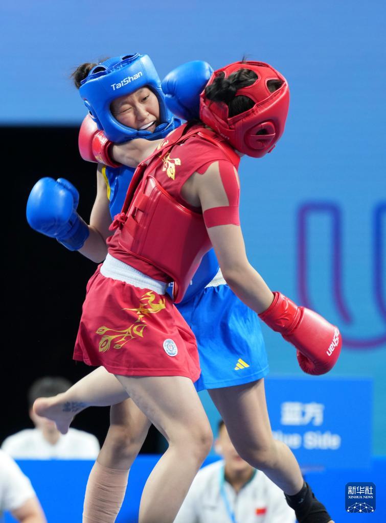 成都世运会丨武术——女子散打52公斤级：中国选手陈梦粤晋级决赛