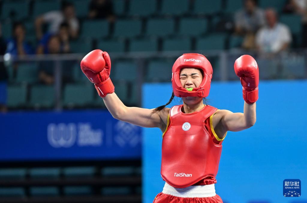 成都世运会丨武术——女子散打60公斤级：中国选手李志勤晋级决赛