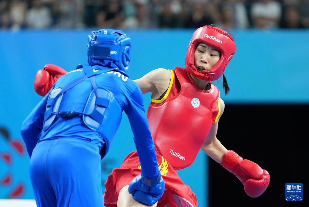 成都世运会丨武术——女子散打60公斤级：中国选手李志勤晋级决赛