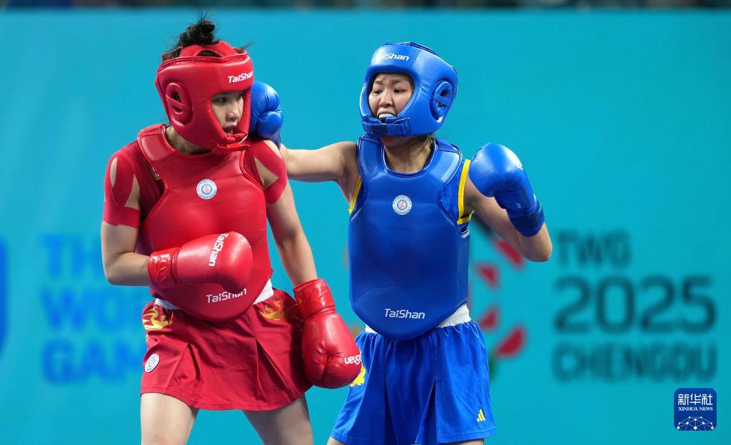 成都世运会丨武术——女子散打52公斤级：中国选手陈梦粤晋级决赛