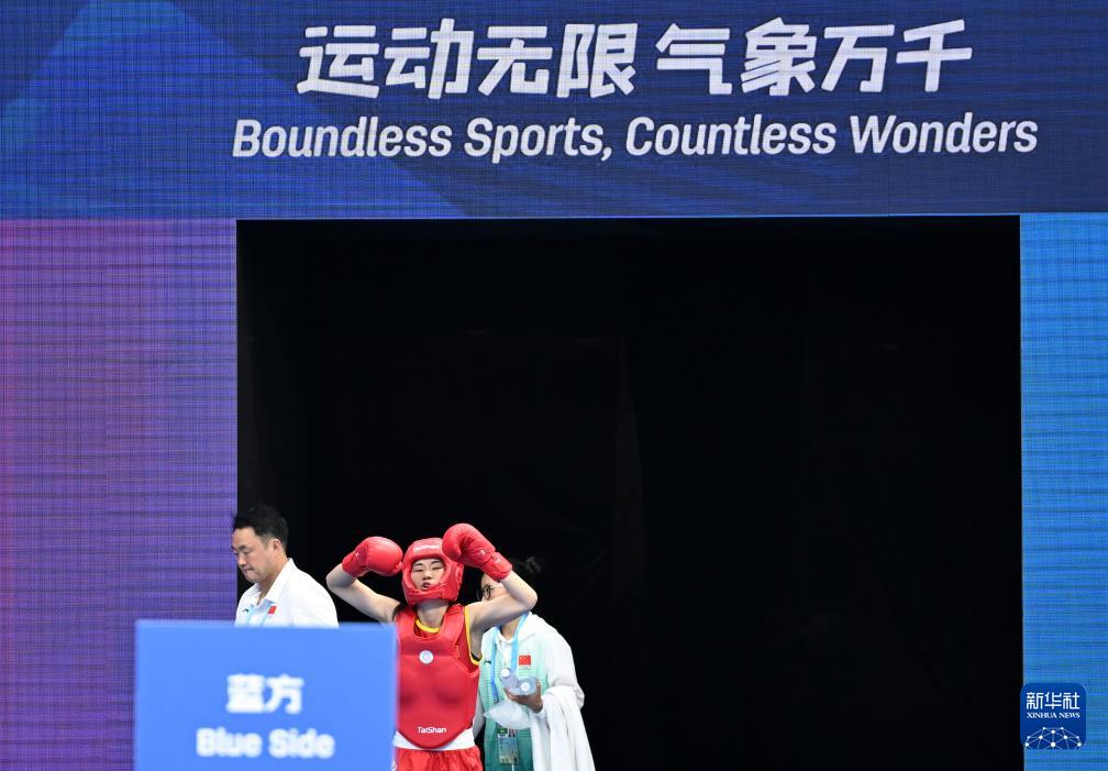 成都世运会丨武术——女子散打60公斤级：中国选手李志勤晋级决赛