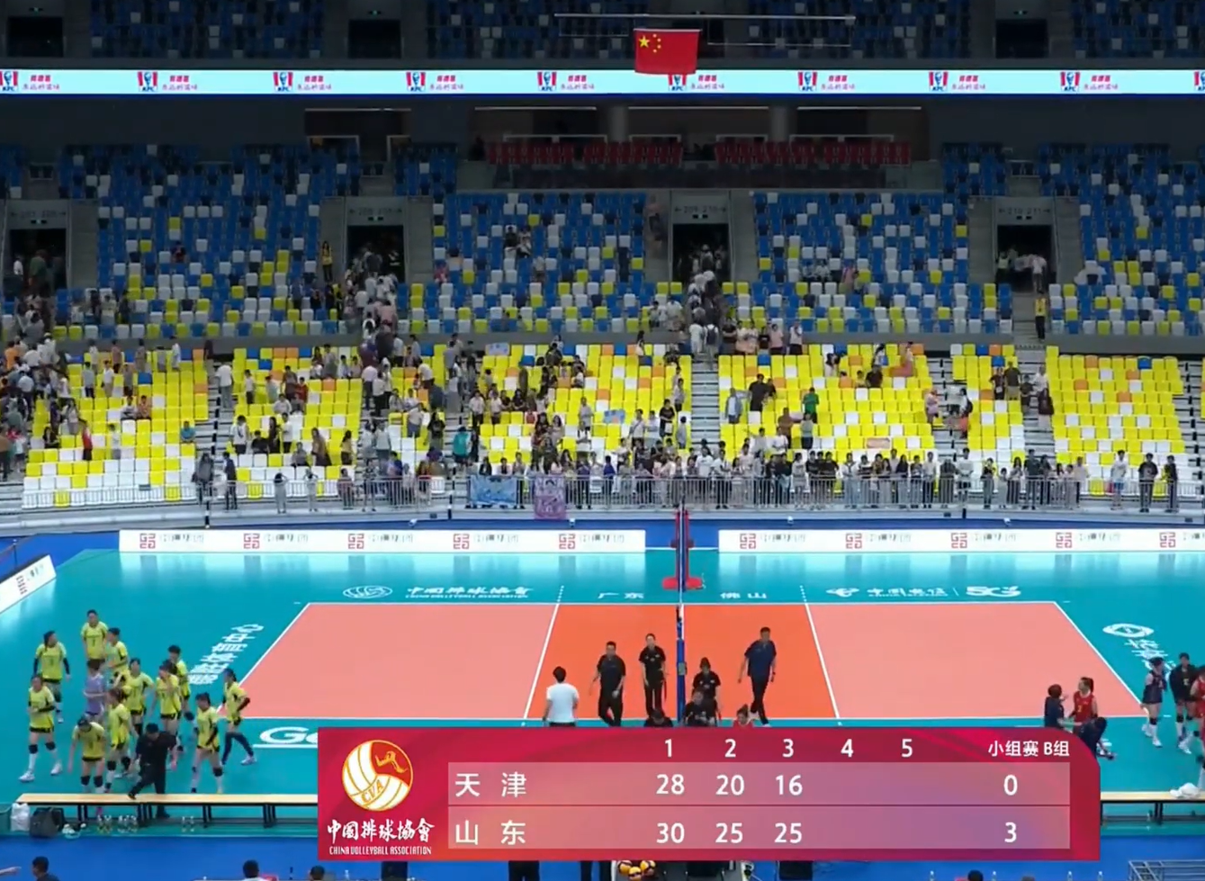 0-3！天津女排爆冷输球 陈方无计可施 全锦赛山东队打出气势