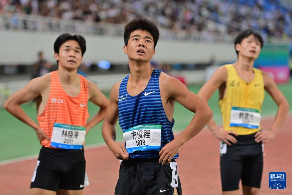 全国青少年田径运动会：男子100米决赛赛况