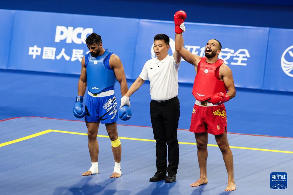 成都世运会丨武术——男子散打85公斤级：埃及选手夺冠