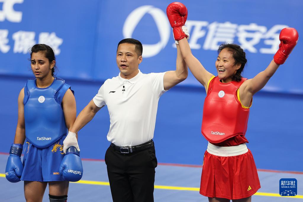 成都世运会丨武术——女子散打52公斤级：中国选手陈梦粤夺冠