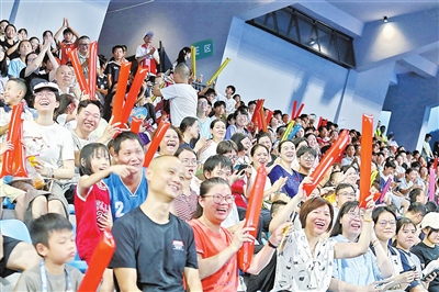 “家门口看高水平赛事，爽”