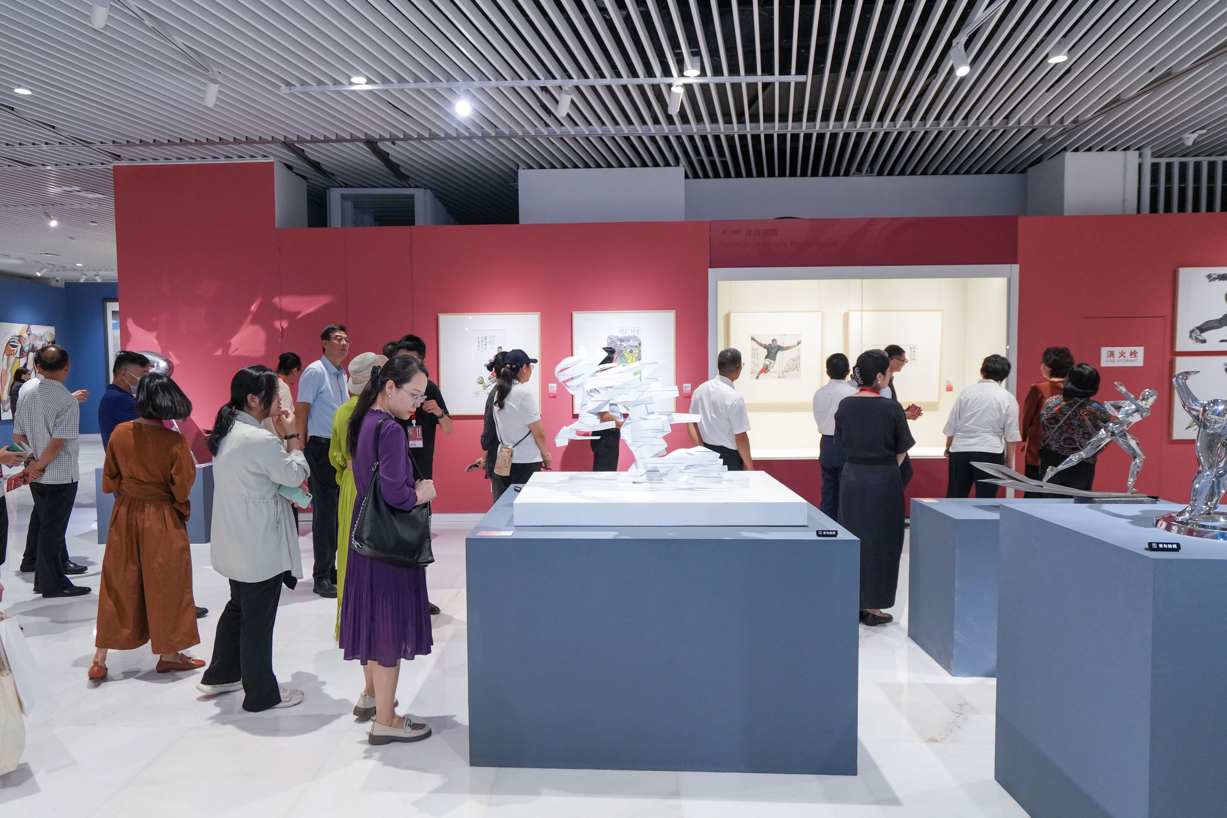 “艺蕴双奥——全国体育美术作品展”在北京奥运博物馆震撼亮相