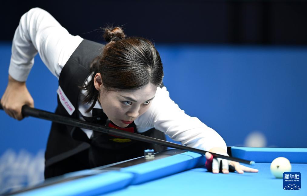 成都世运会丨台球——女子花式台球铜牌赛：中国选手刘莎莎获得季军