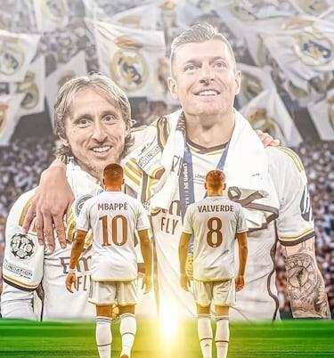 克罗斯社媒转帖，认可姆巴佩和巴尔韦德继承皇马的10号和8号