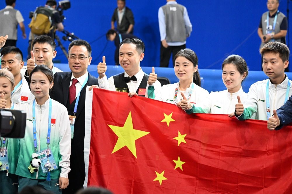 图片新闻｜成都世运会男子斯诺克决赛肖国栋夺冠