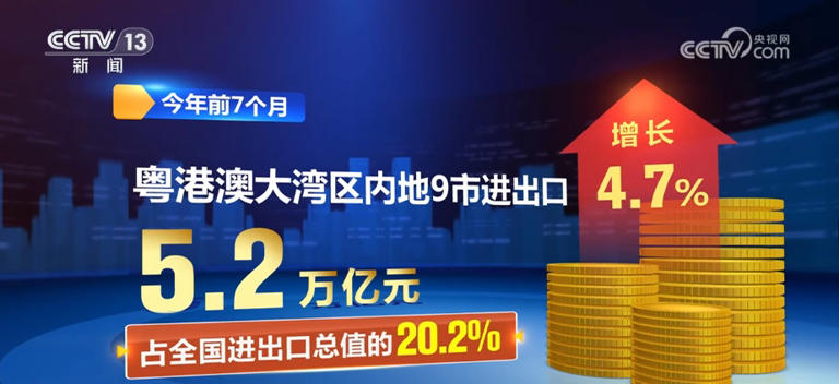 9.59万亿元、5.2万亿元、1200亿元，向好！“数”读前7个月区域外贸亮眼“成绩单”