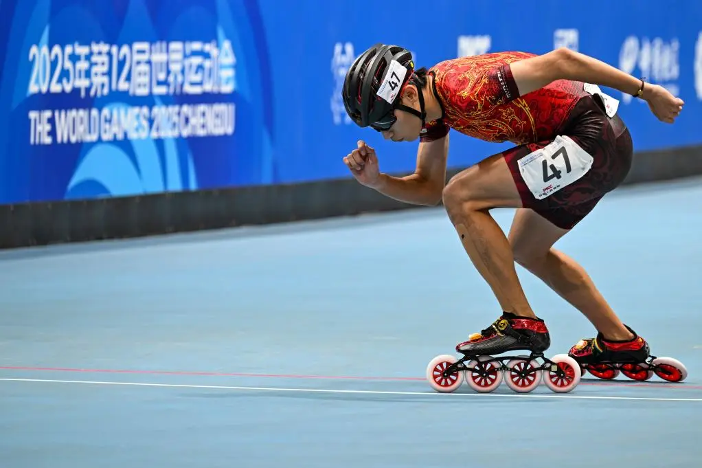 成都世运会丨张振海摘铜 斩获中国轮滑队首枚奖牌