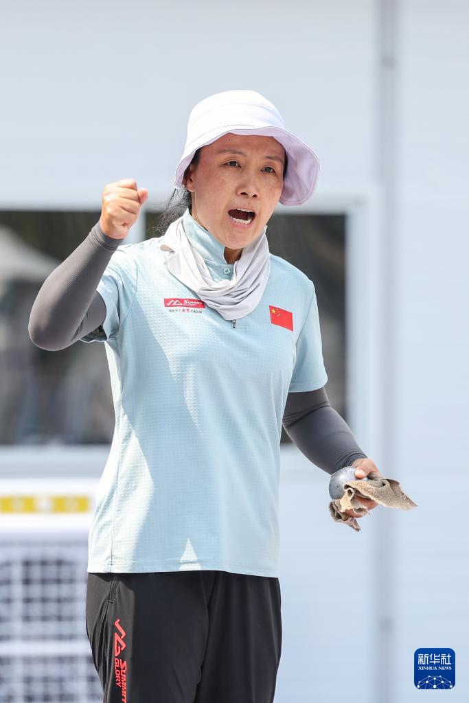 成都世运会丨地掷球——小金属地掷球女子单人准确抛击半决赛：中国选手颜琳琳晋级金牌赛