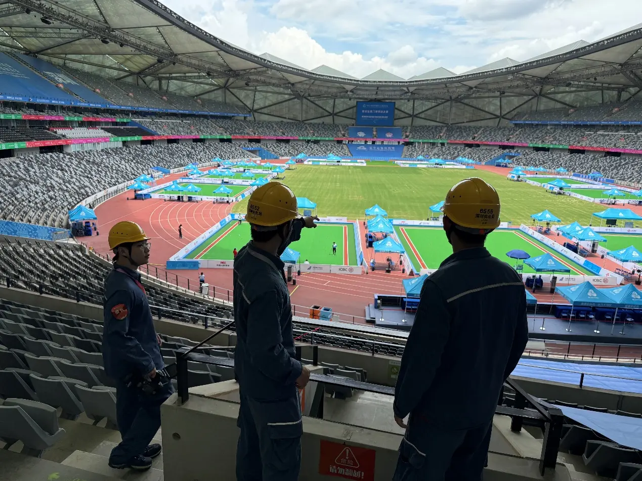 电力护航十五运会深圳赛区首个群众比赛项目开赛