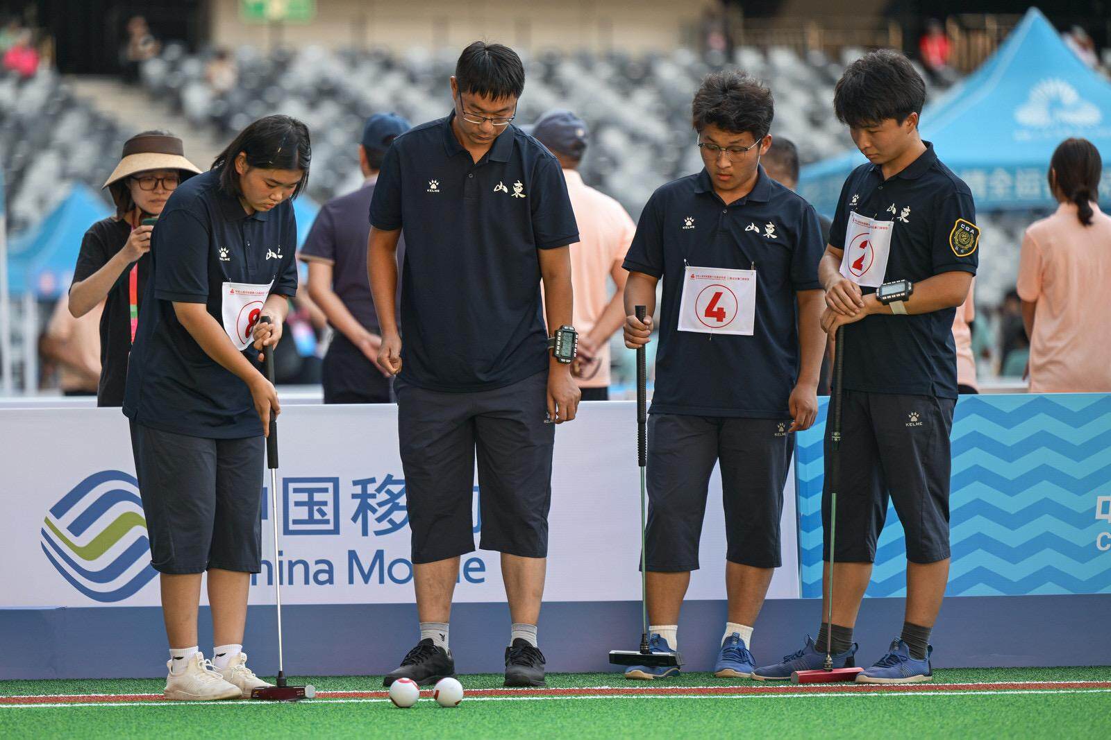 十五运会群众赛事门球项目决赛深圳开杆：港澳代表队亮相，聋哑小将逆转取胜