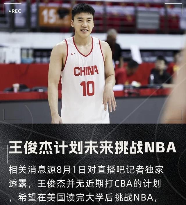 入选亚洲杯最佳阵容，王俊杰未来计划冲击NBA，CBA为最终选项