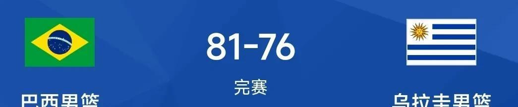 男篮美洲杯：卡波克洛13+10&保拉12，巴西6人上双81-76力克乌拉圭
