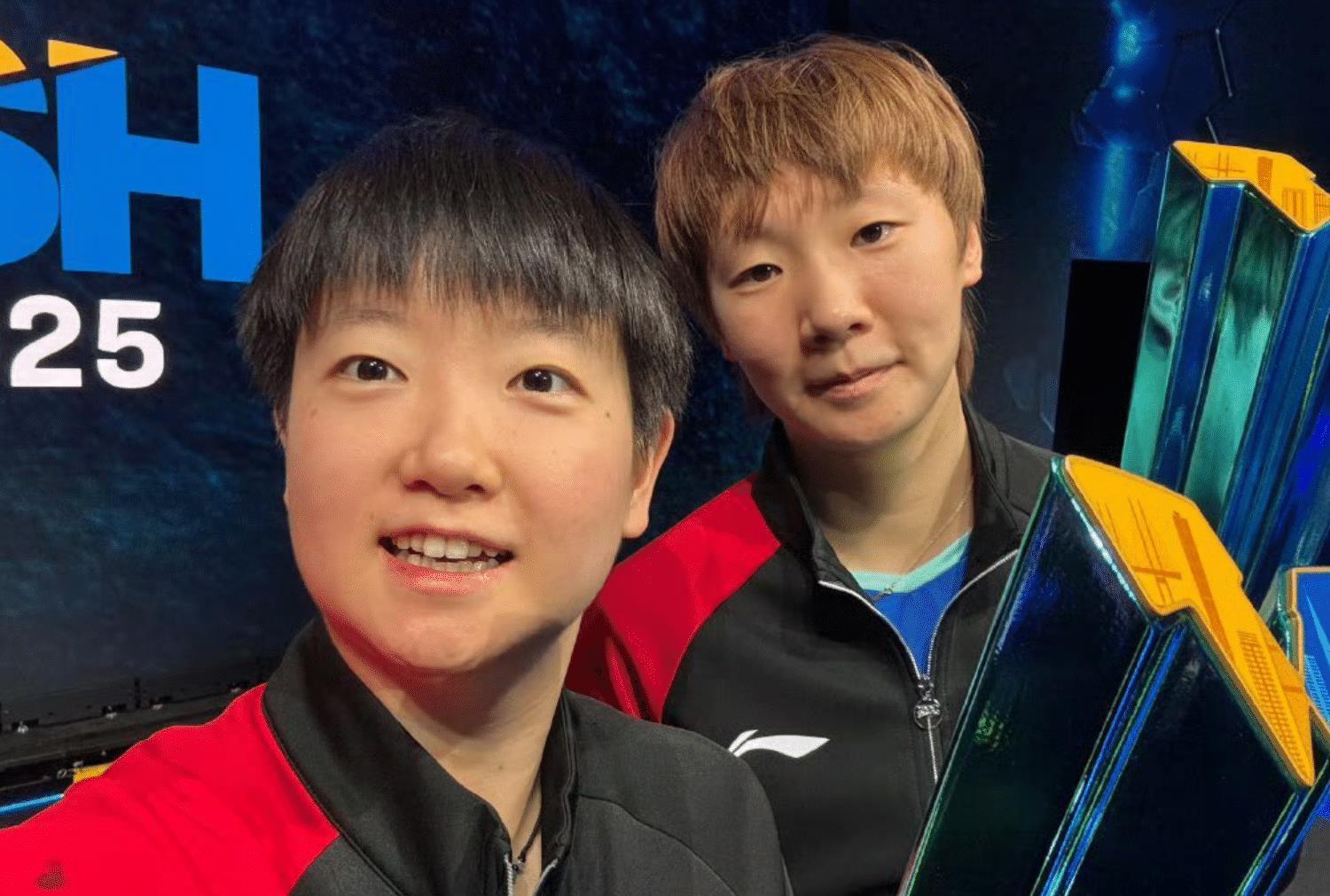 孙颖莎王曼昱夺冠混采！谈第五局决策，调侃马琳，回应配合提升！