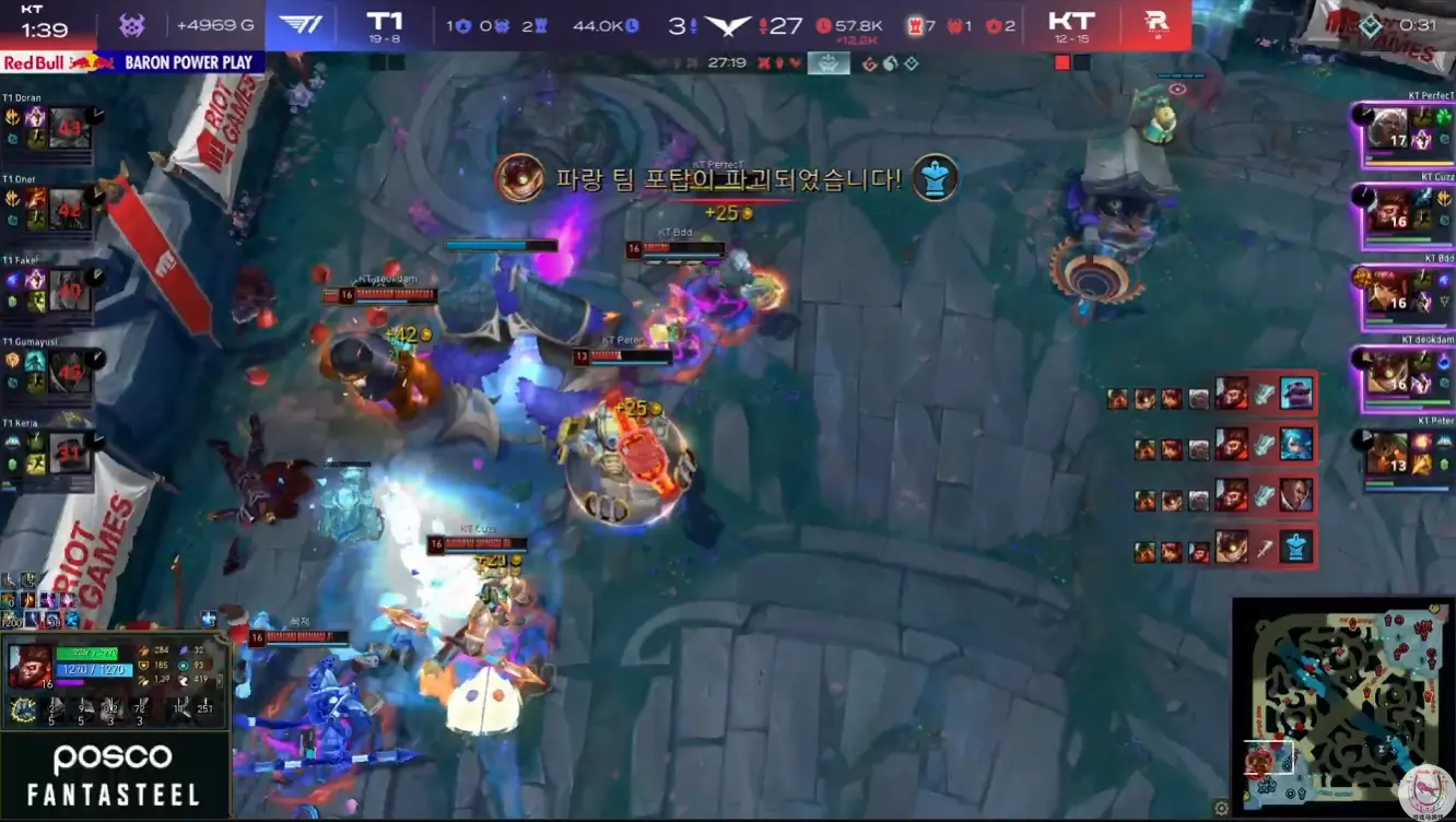 LCK：金牌“充电宝”坏了？KT爆冷2比0血虐T1！