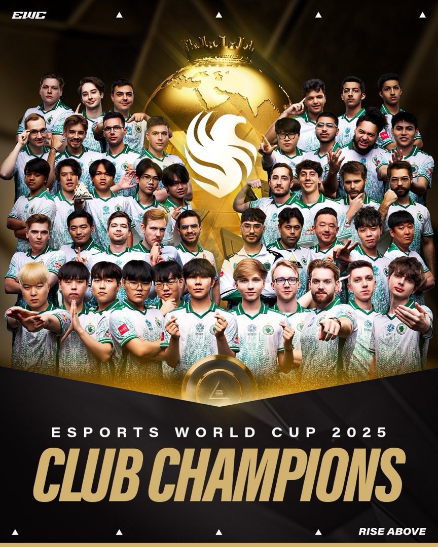 Falcons加冕EWC冠军，C罗与NiKo同台见证辉煌时刻！