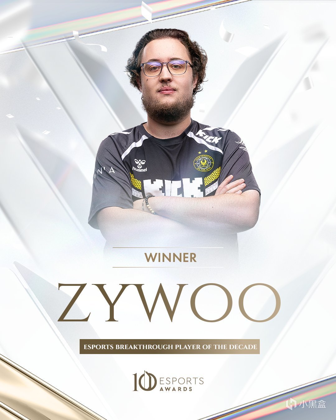 ZywOo荣膺“十年电竞突破选手”桂冠，闪耀电竞奥斯卡十年庆典