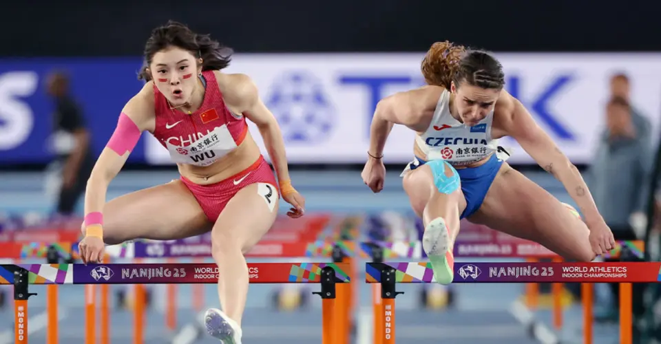 中日女子短跨新星PK张可依13秒57 吴艳妮13秒15被侃依然优势在我