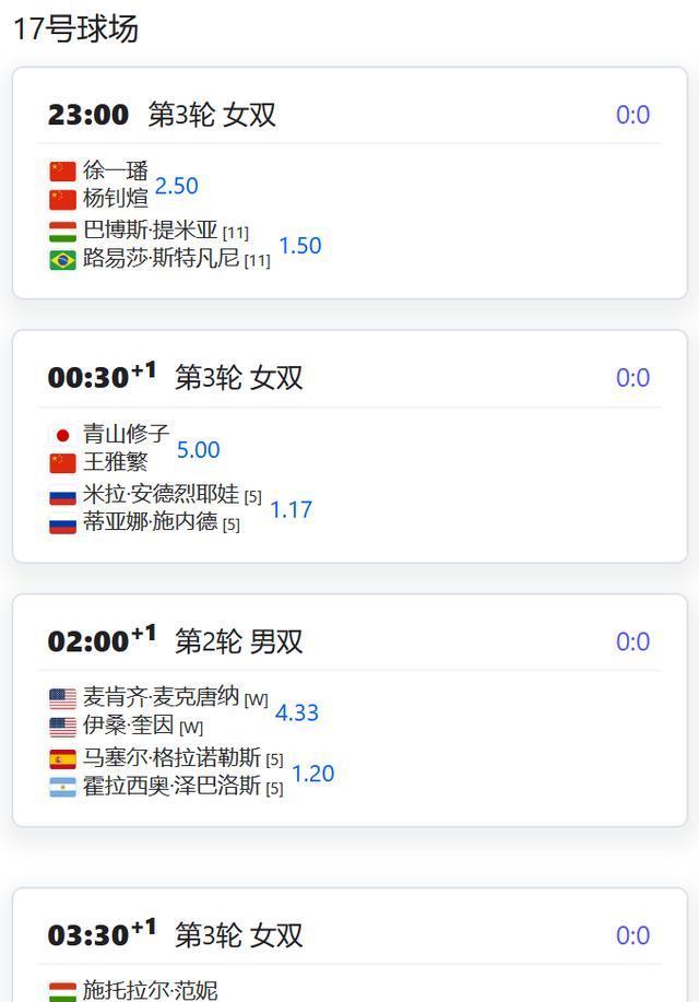 2025美网第九日赛程：4对中国女双携手冲击赛会八强席位！