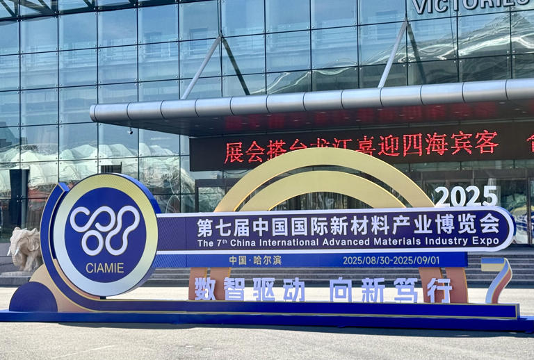 图为第七届中国国际新材料产业博览会现场。新华社记者 刘赫垚 摄