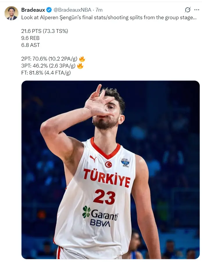 火记晒申京数据力挺MVP！美媒称跻身NBA前十巨星 休媒自豪发声