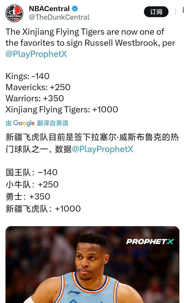 威少加盟新疆？三双王驾到能否适应CBA？跻身冲冠行列