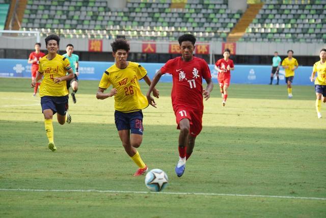 十五运会U16男足赛五华开波！广东队4比1大胜四川队迎来开门红