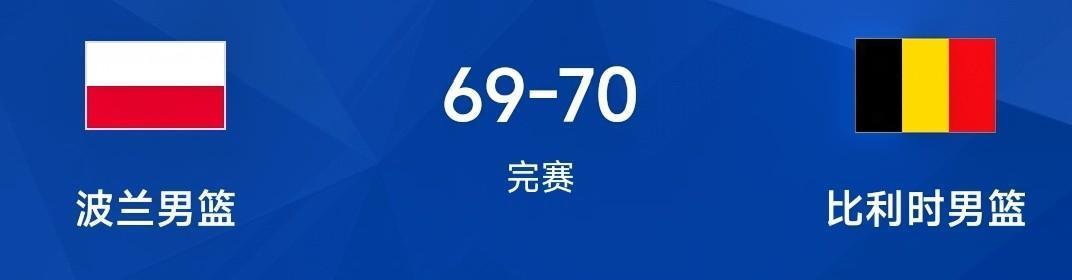上演准绝杀！莱科姆特19分，男篮欧锦赛比利时男篮70-69险胜波兰