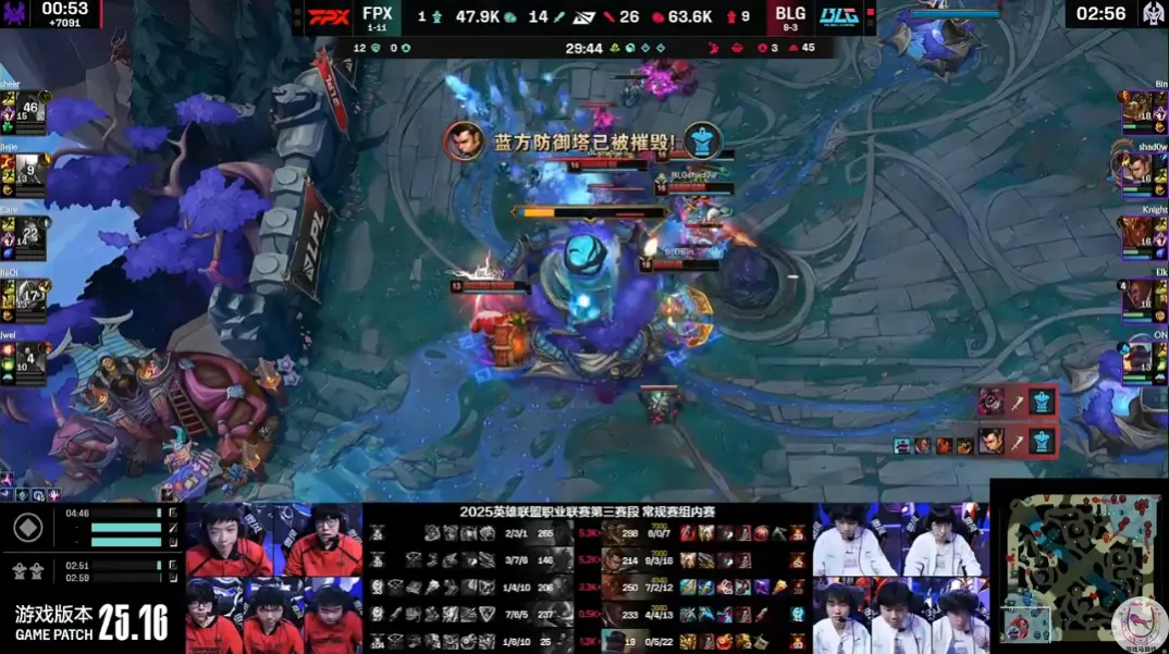 LPL：JieJie加盟FPX首秀惨败给BLG！一个打野救不了这团队