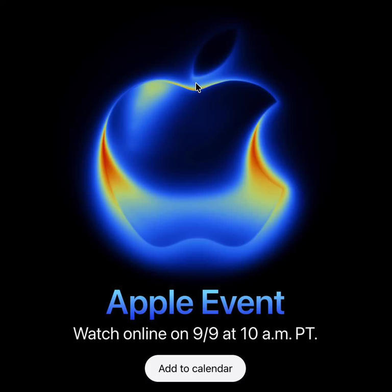 苹果官网为 2025 秋季新品发布会上线可交互Apple标志