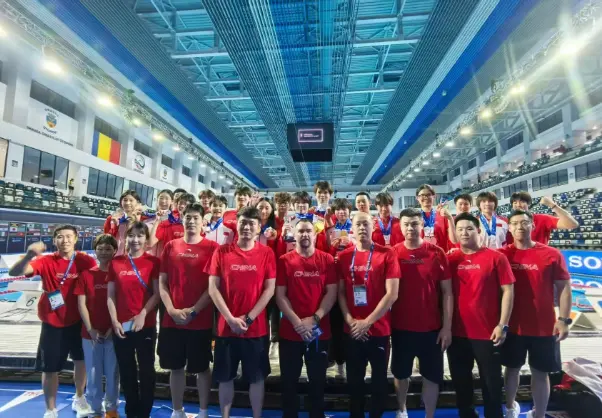 瑞安15岁小将周鑫垟助力中国队斩获游泳世青赛银牌