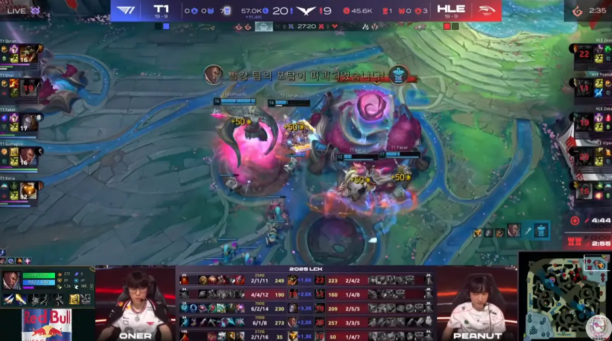 LCK：Faker打出最高伤害击败HLE！Keria拿下第八次POM