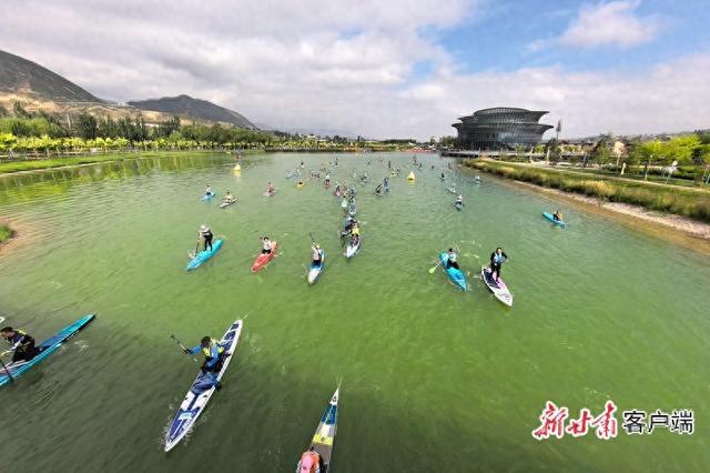 甘肃省首届桨板公开赛在临洮举行