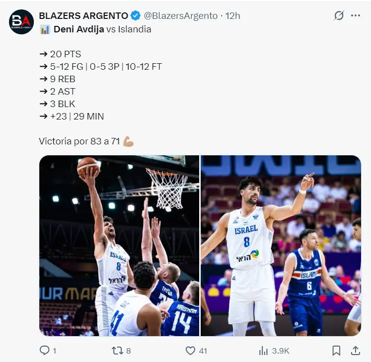 比卢普斯特意观战：阿夫迪亚首秀20+9被赞蝙蝠侠 2.06米能从1打到4
