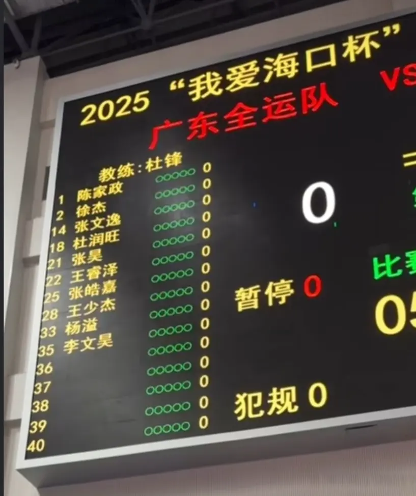火药味十足！徐杰回归首秀，率广东残阵击败美国球队，杜锋不容易
