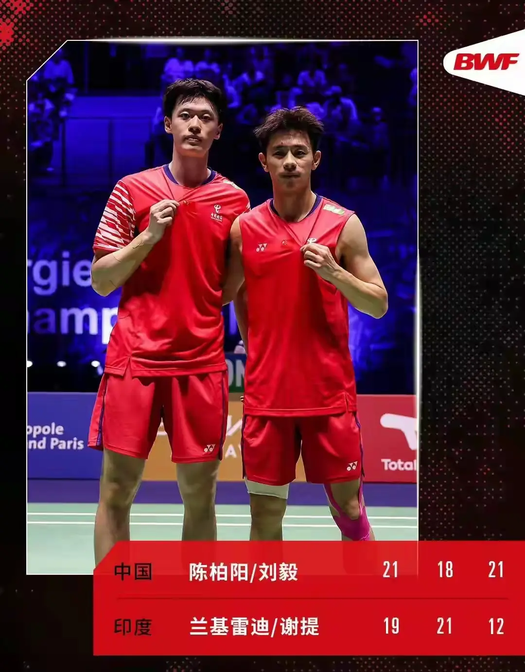 国羽五项全线挺进世锦赛决赛 男双新锐创历史突破