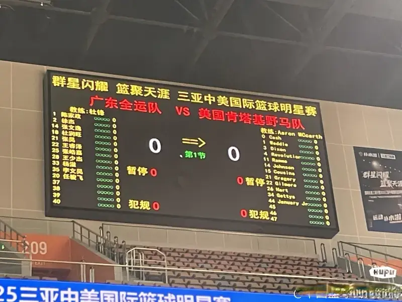 广东对阵美国肯塔基热身赛名单出炉，徐杰领衔，胡明轩已回广东