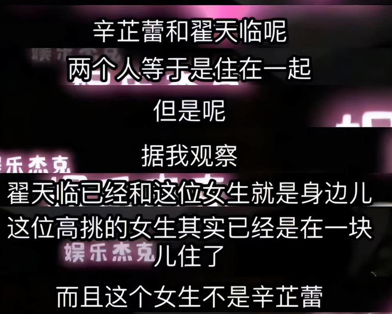 曝辛芷蕾翟天临分手原因，男方无缝衔接新欢，辛芷蕾情伤后冲事业