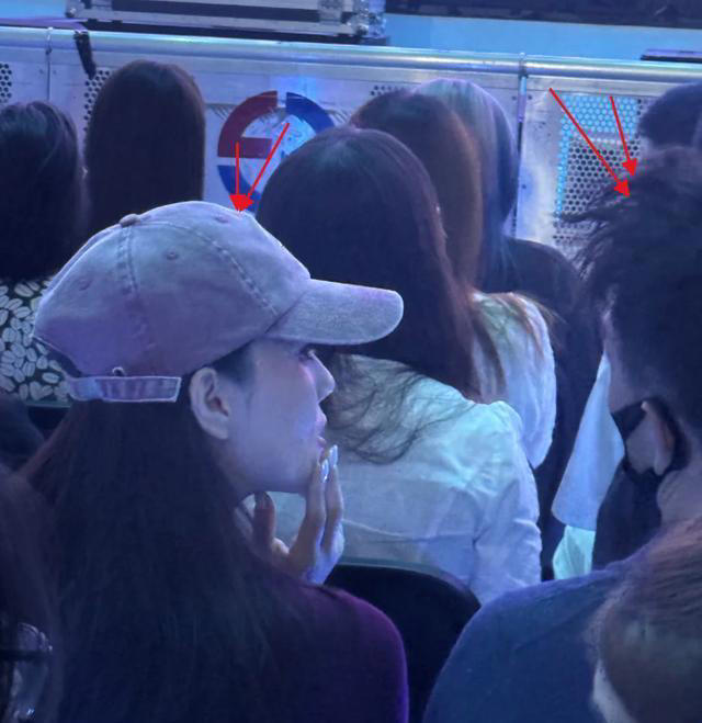 张馨予带何捷看演唱会，两人腻歪的模样被偷拍，真当别人不存在？