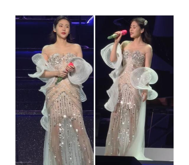 张馨予带何捷看演唱会，两人腻歪的模样被偷拍，真当别人不存在？