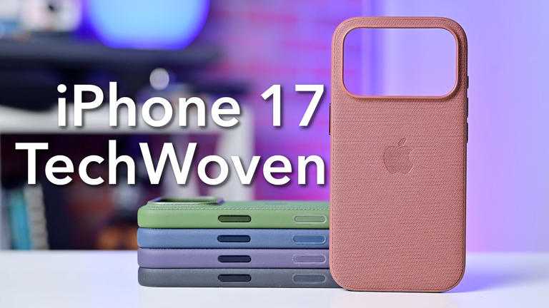 苹果 iPhone 17 系列、iPhone Air 手机壳上手：科技织物领衔
